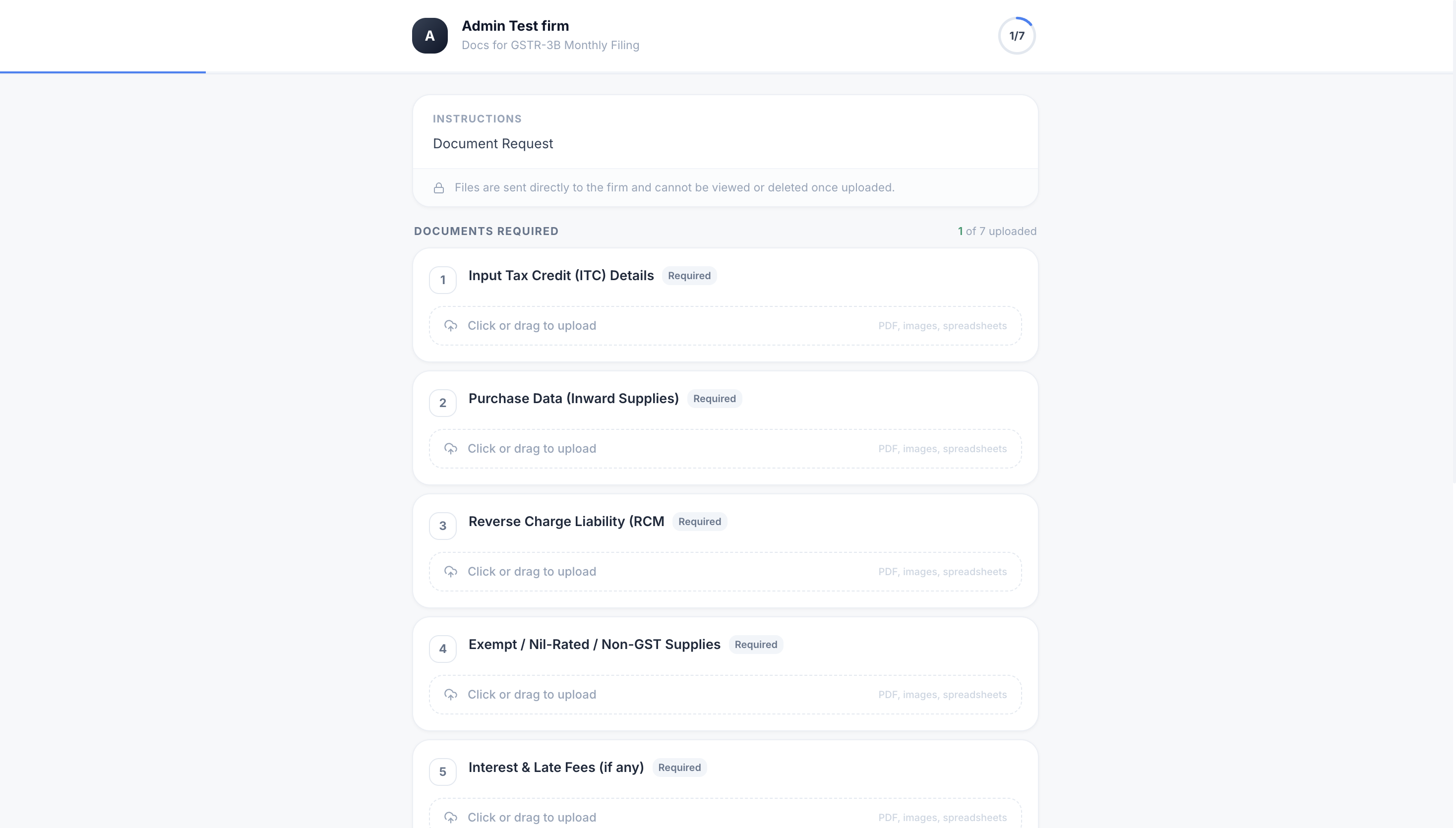 QwikCA Client Document Upload Portal