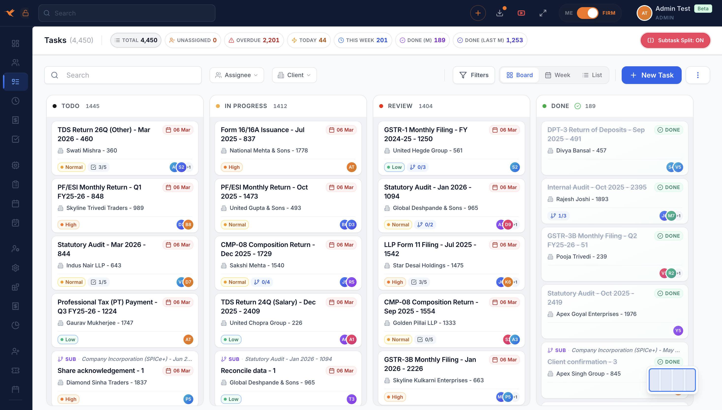 QwikCA Kanban Task Board